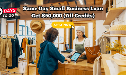 Get up to $50,000 in Same Day Small Business Loan: All Credits Accepted (No Check)