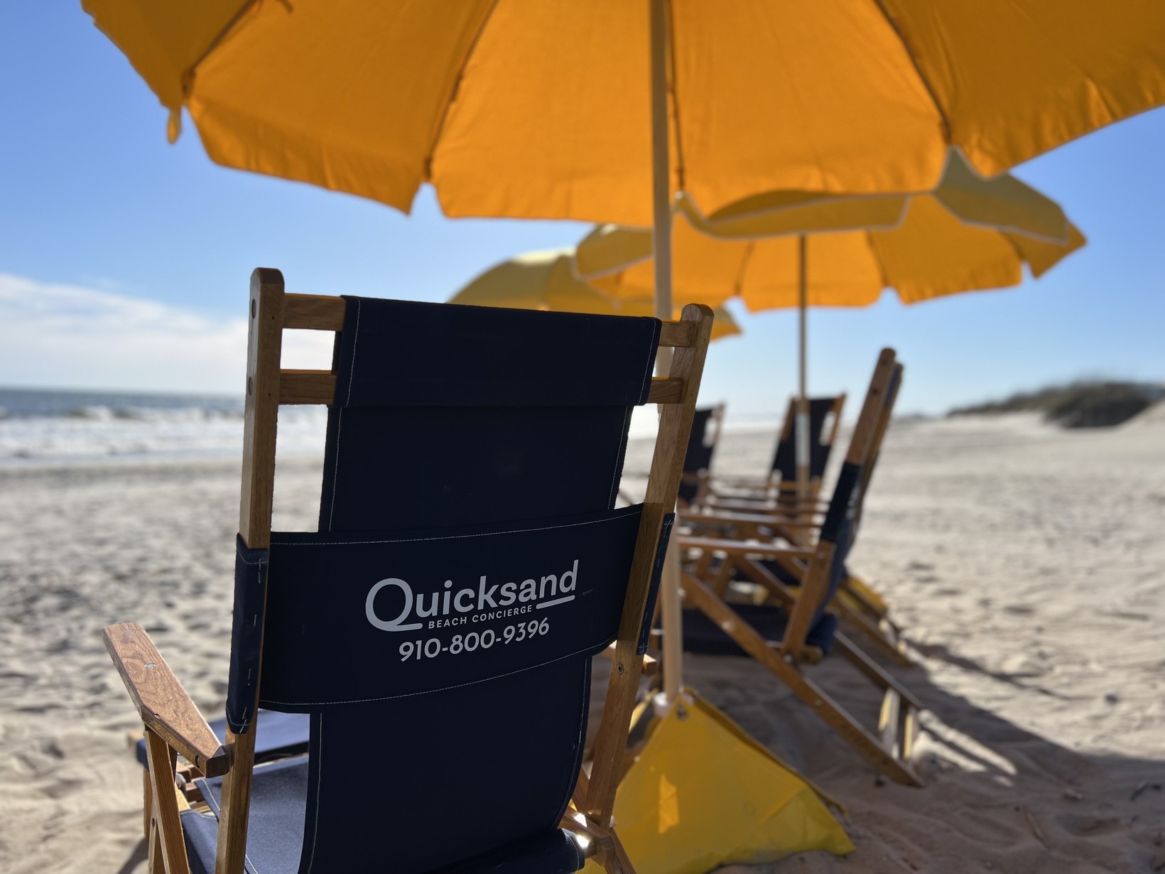 Beach Shade Daily $20 TWO DAY MINIMUM DROP OFF - Quicksand Beach Concierge  - Oak Island - NC