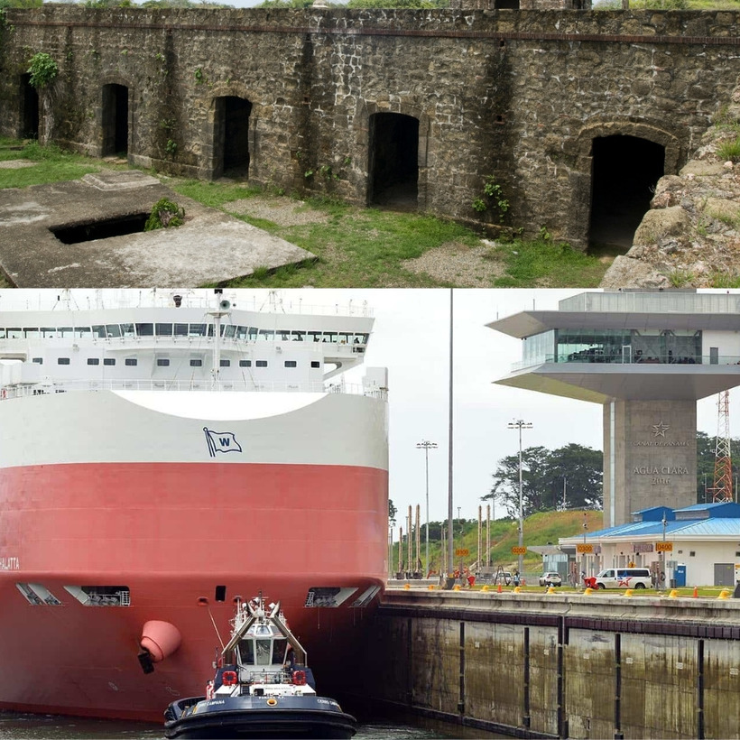 Atlantic Side Canal Locks and Fort San Lorenzo