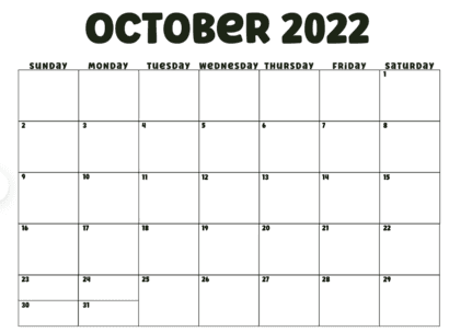 Pick up Dates and Time