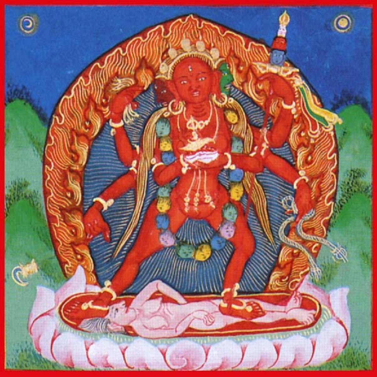01. Vajravārāhī, Vajrayogini or Vārāhī. (Vam or Bam). 01. Vajravārāhī, Vajrayogini or Vārāhī. (Vam or Bam).
