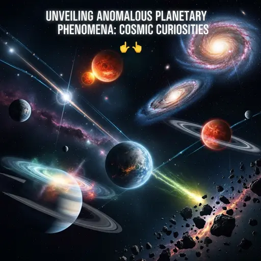 Planet with unusual patterns and lights