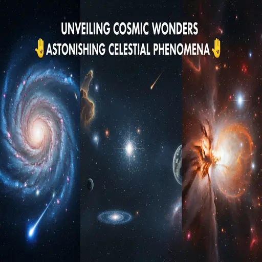 Collage of stunning astronomical events and nebulae.