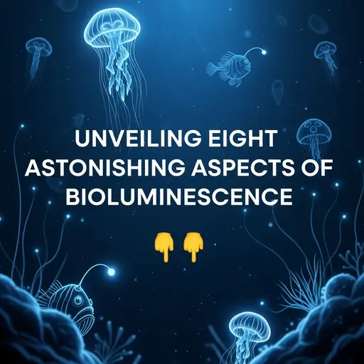 Eight amazing examples of creatures and phenomena exhibiting bioluminescence.