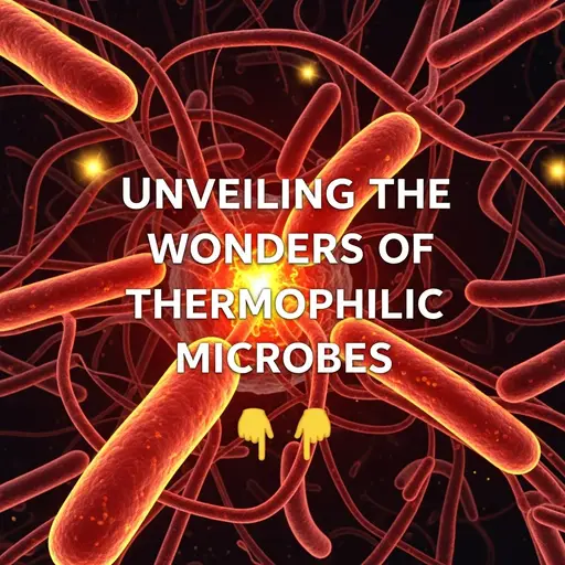 Infographic showcasing thermophilic microorganisms and their habitats