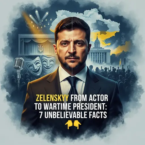 Volodymyr Zelenskyy's journey from comedy star to Ukraine's wartime leader.