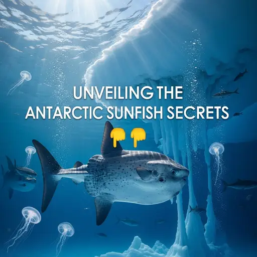 Giant Antarctic Sunfish in its natural habitat