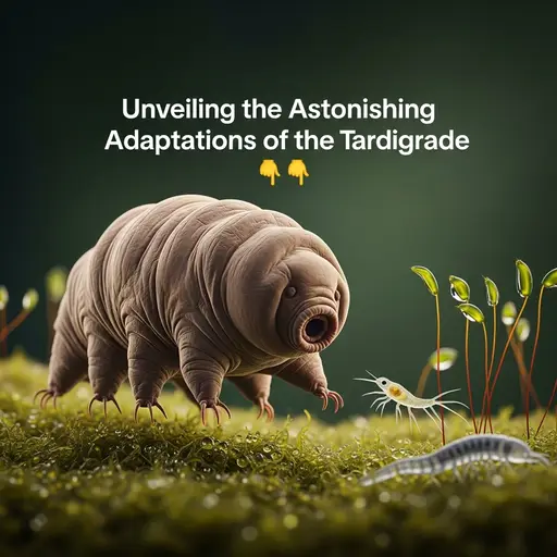 Microscopic tardigrade showcasing extreme resilience