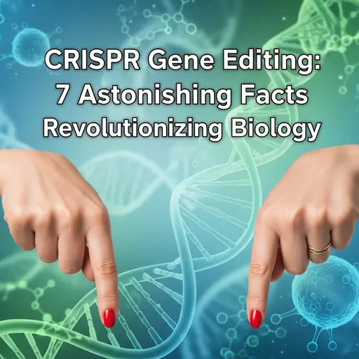 Infographic illustrating CRISPR technology and genetic editing