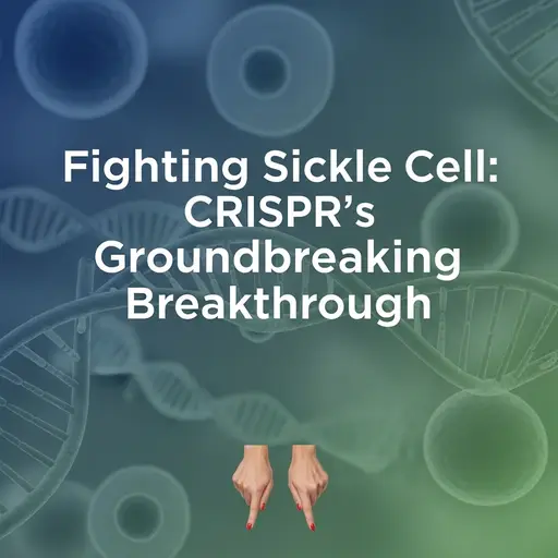 Genetic breakthroughs in fighting sickle cell disease with CRISPR.