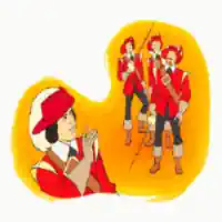 The three musketeers cartoon.