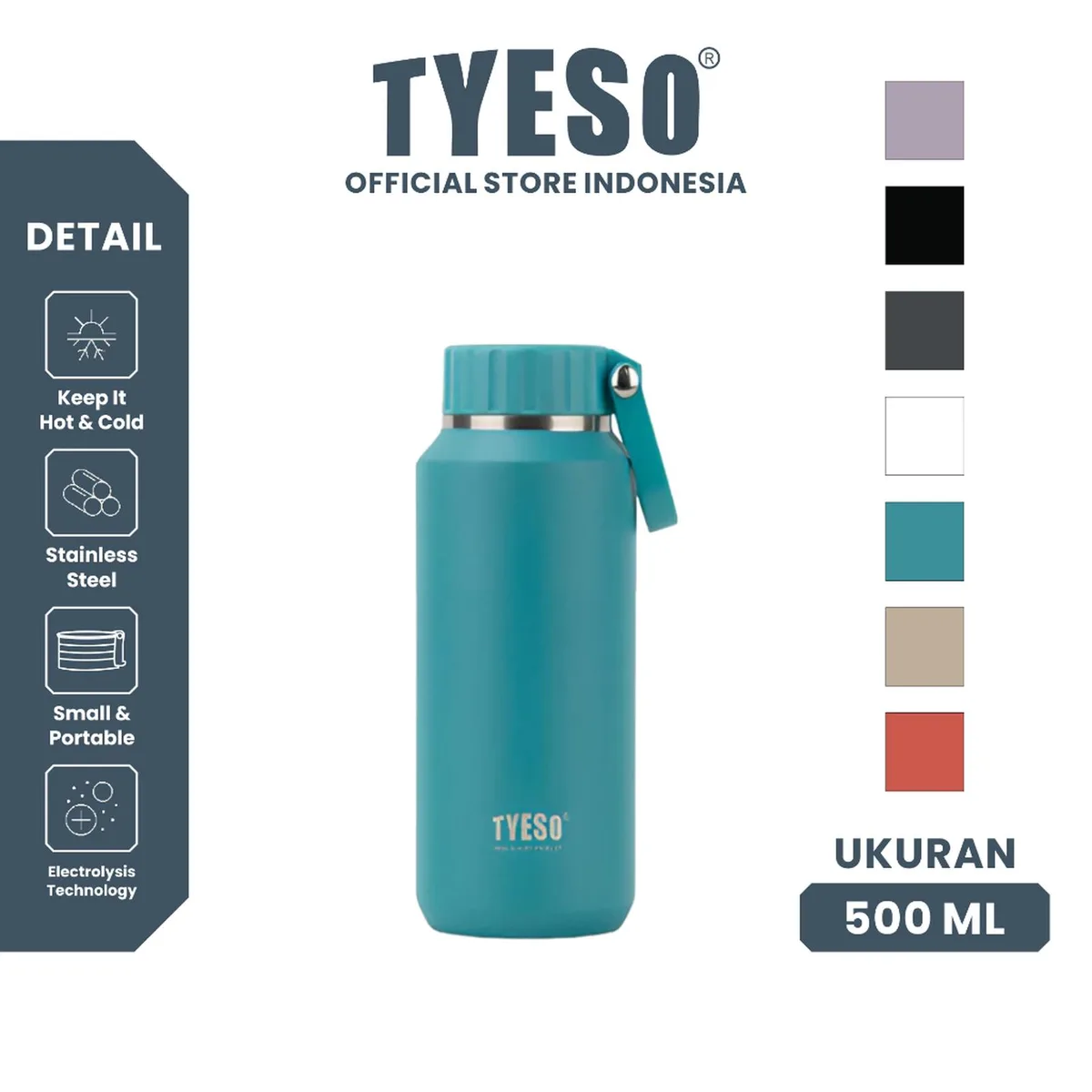 Tyeso - Tumbler 500mL Stainless Steel