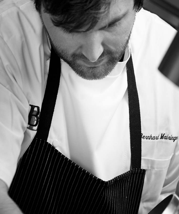 Chef Bernhard Mairinger at work