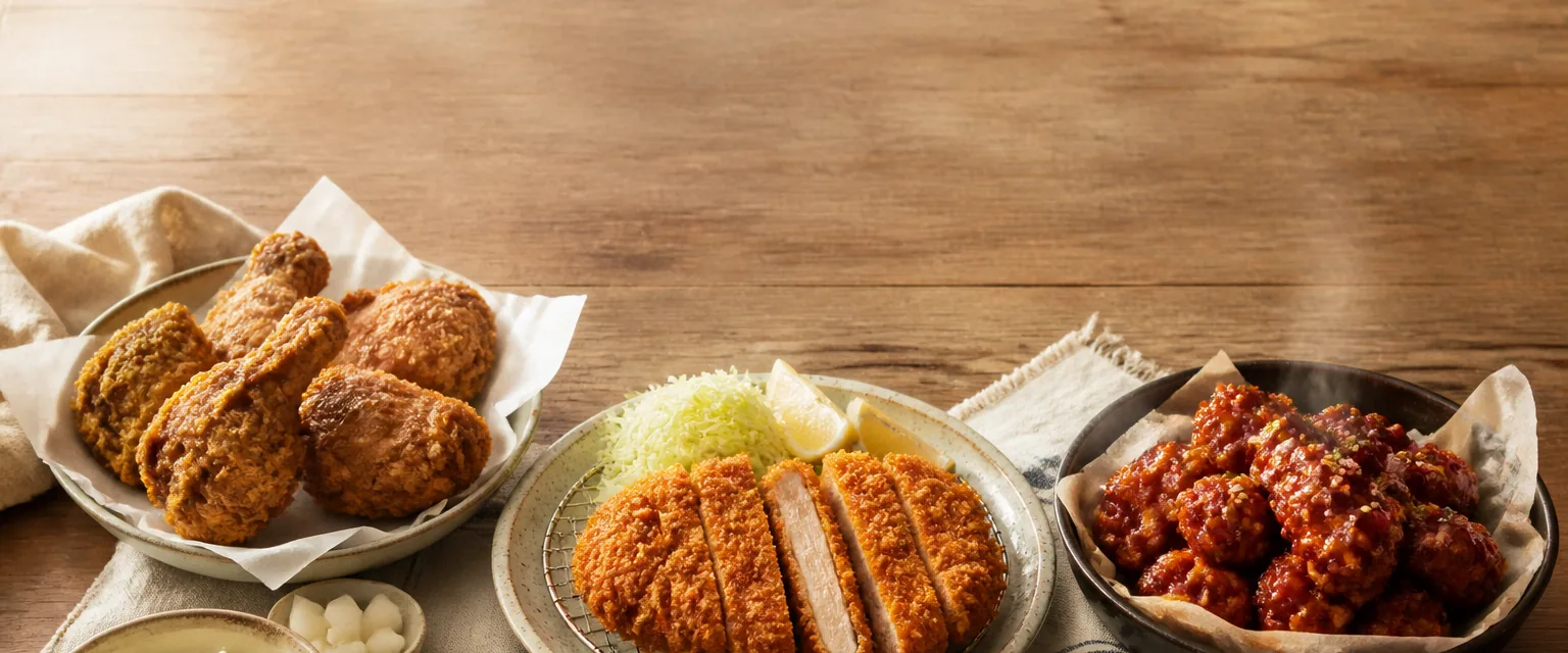 フライドチキン料理のレシピ