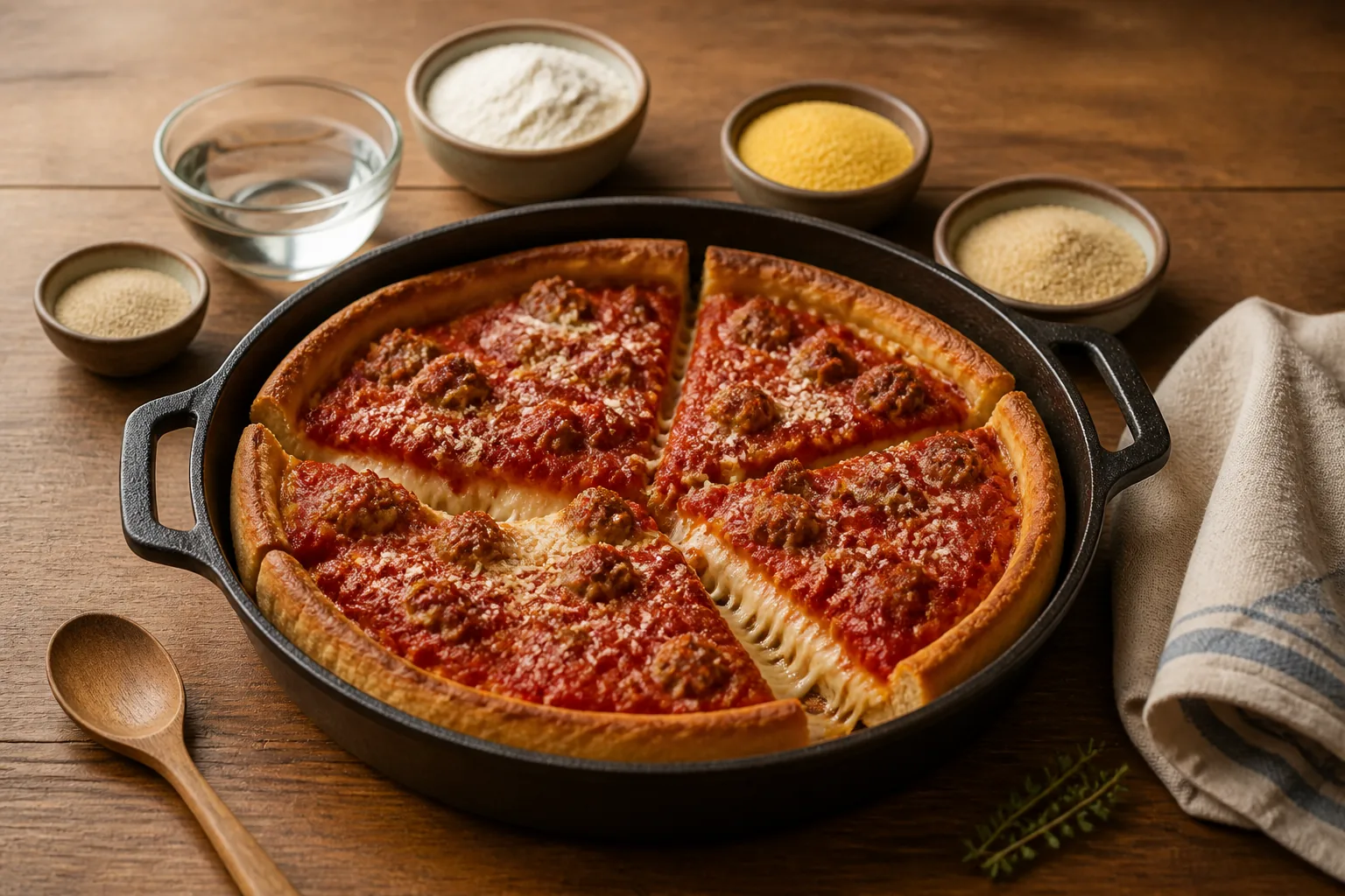 Chicago-Deep-Dish-Pizza — Amerikanisch — ChefSnap