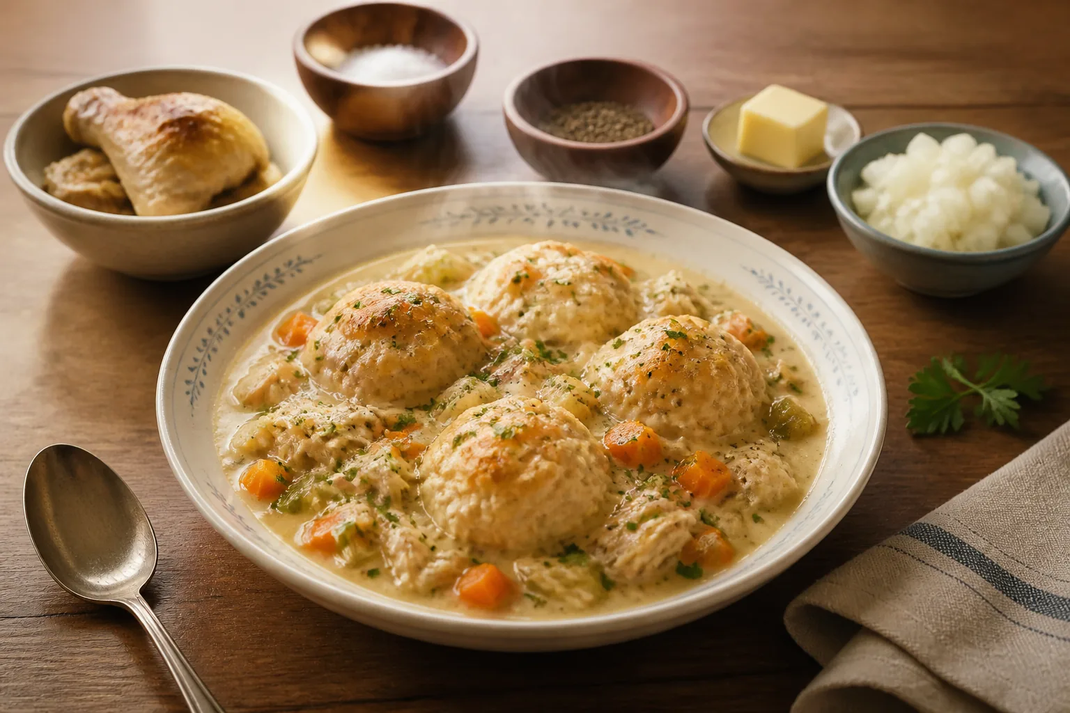 チキン・アンド・ダンプリング — アメリカ料理 — ChefSnap