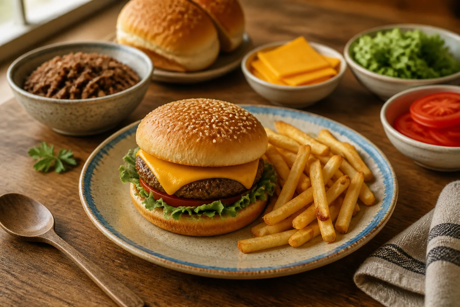 Klassischer amerikanischer Cheeseburger — Amerikanisch — ChefSnap