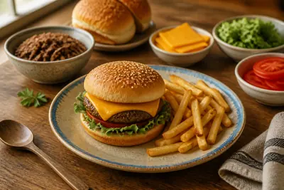 Hamburguesa con Queso Americana Clásica — estadounidenses — ChefSnap