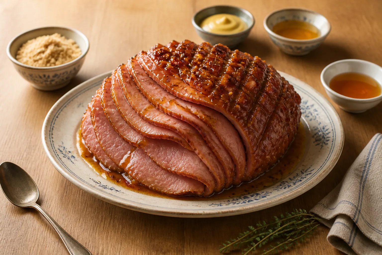 Glasierter Ofenschinken — Amerikanisch — ChefSnap