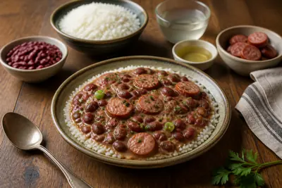 Frijoles rojos con arroz — estadounidenses — ChefSnap