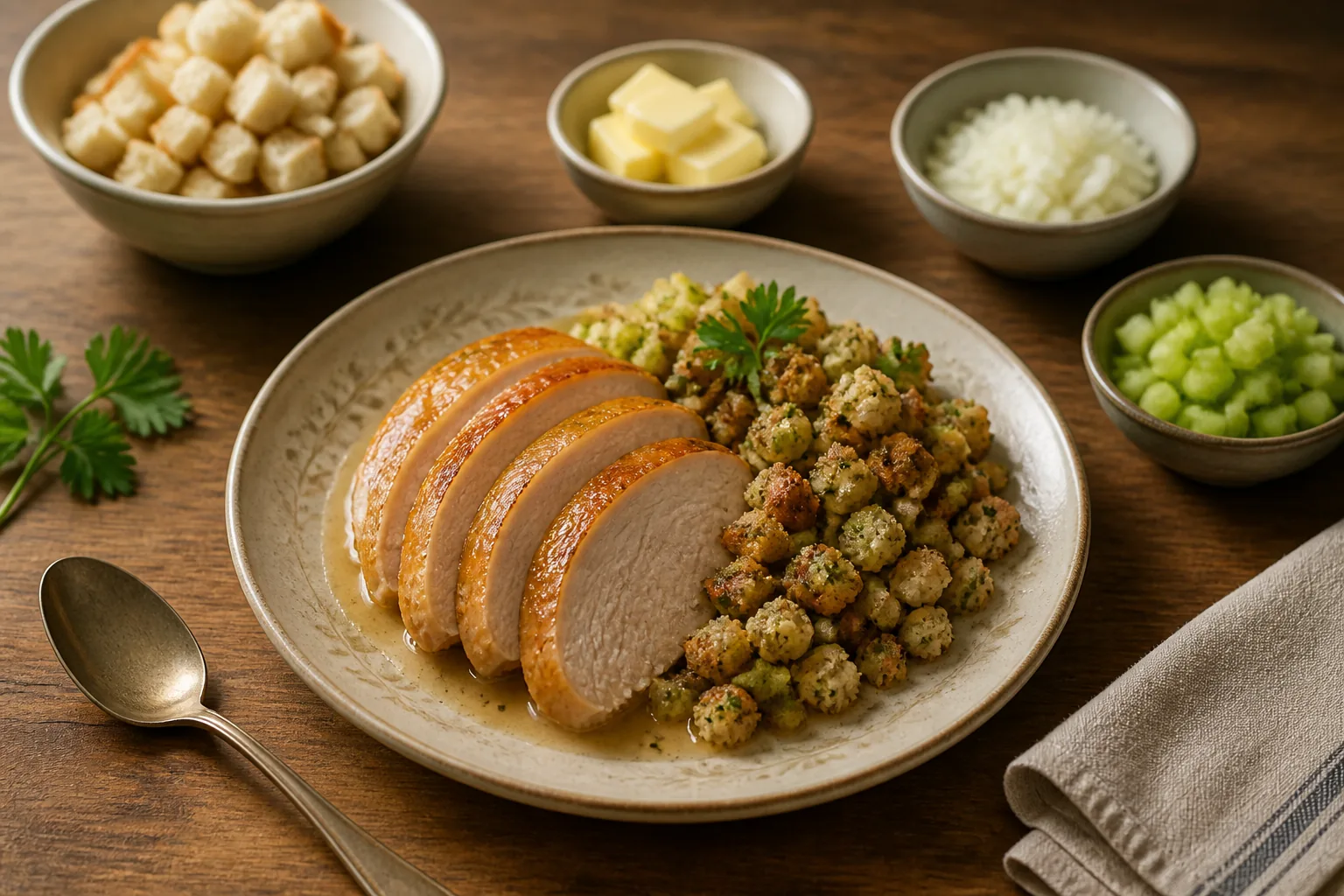 Tacchino arrosto con stuffing — americano — ChefSnap