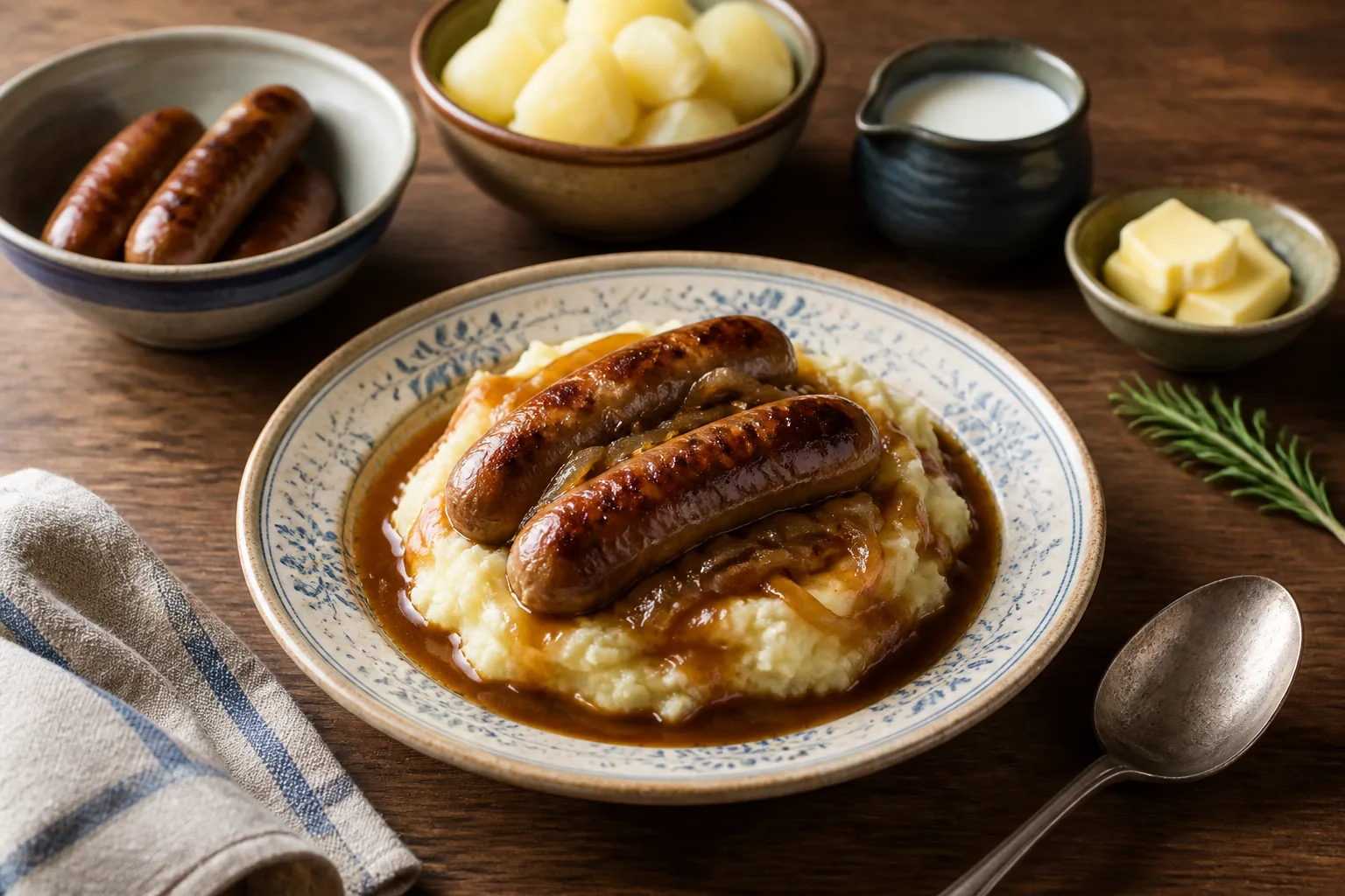 Bangers en mash — Brits — ChefSnap