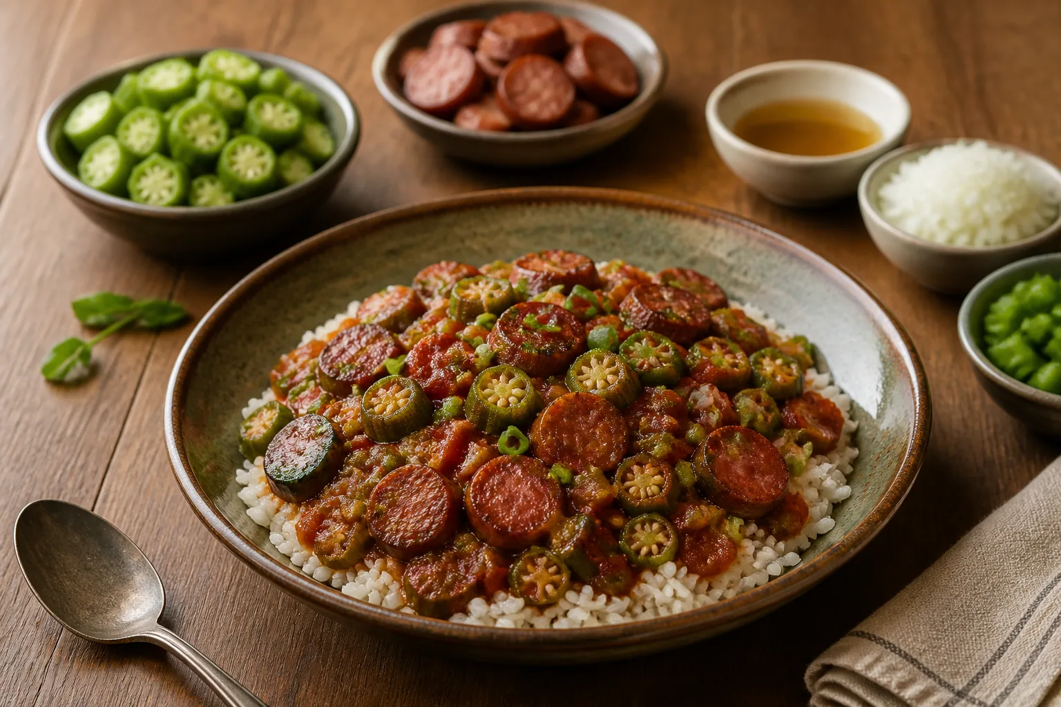 بامية مسبّكة — كاجوني — ChefSnap