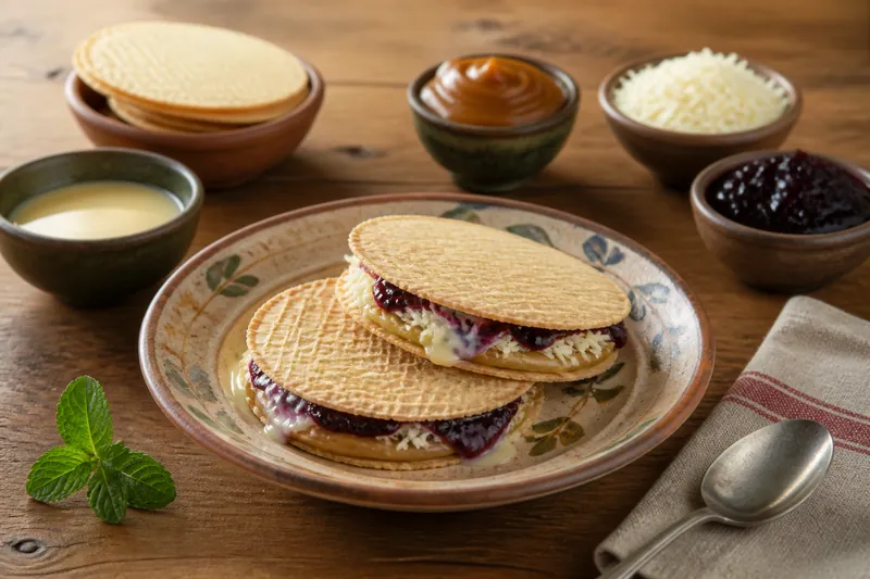 Obleas con arequipe — Colombian — ChefSnap