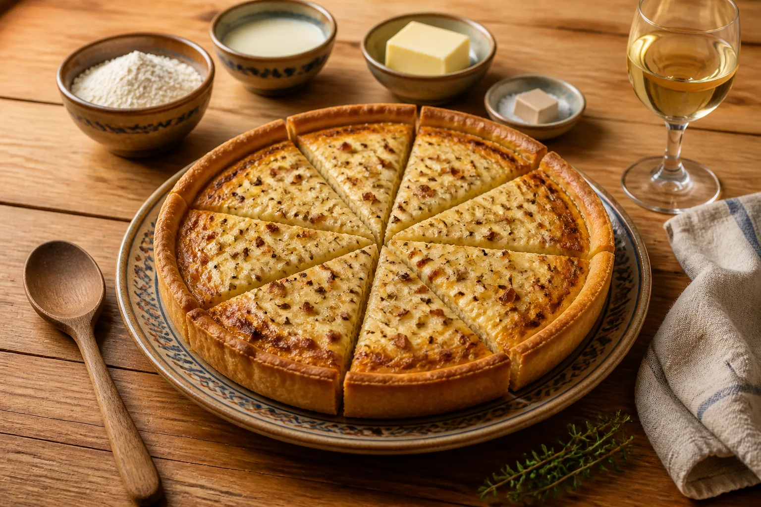 Zwiebelkuchen — allemande — ChefSnap