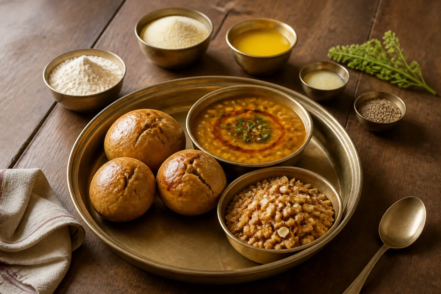 Dal Baati Churma — Indisch — ChefSnap
