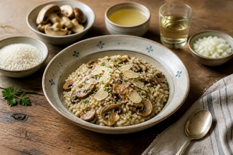 Creamy Mushroom Risotto — Italian — ChefSnap