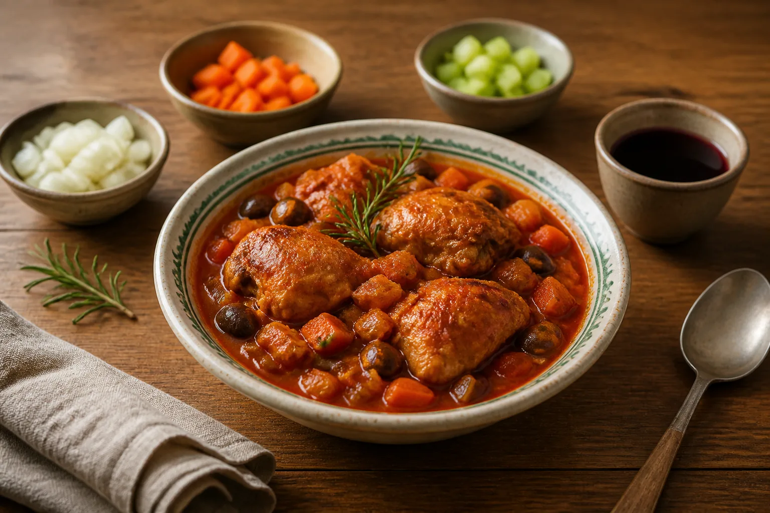 ポッロ・アッラ・カチャトーラ — イタリア料理 — ChefSnap