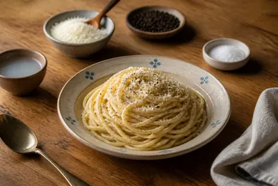 Spaghetti cacio e pepe — Italienische — ChefSnap