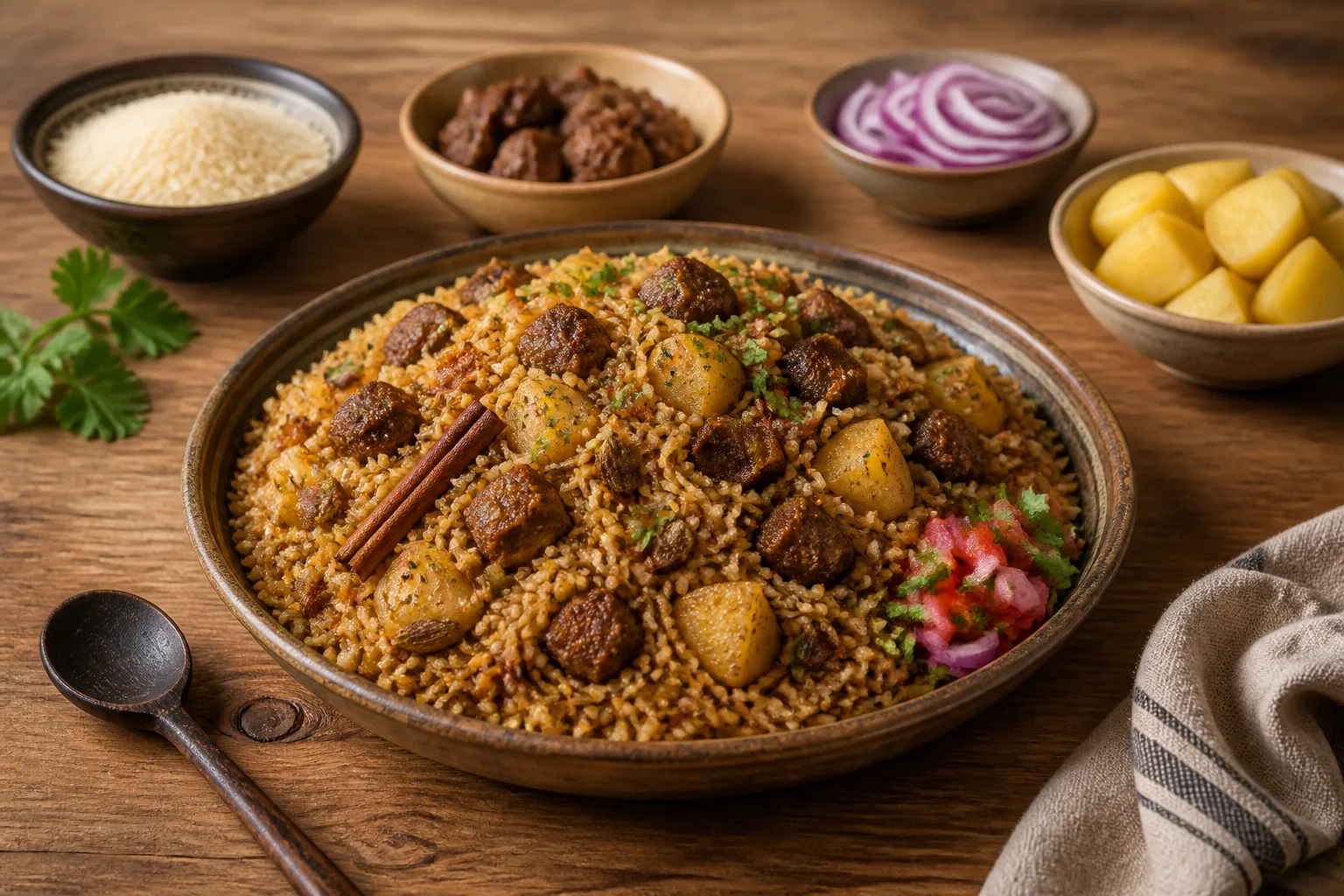 Kenianisches Rindfleisch-Pilau — Kenianisch — ChefSnap