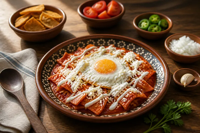Chilaquiles Rojos — Mexican — ChefSnap