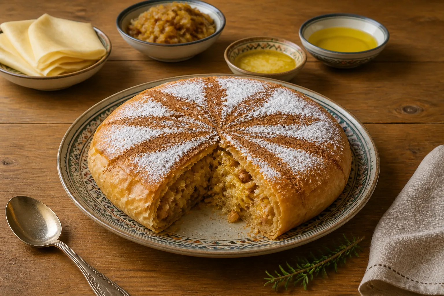 بسطيلة بالدجاج — مغربي — ChefSnap