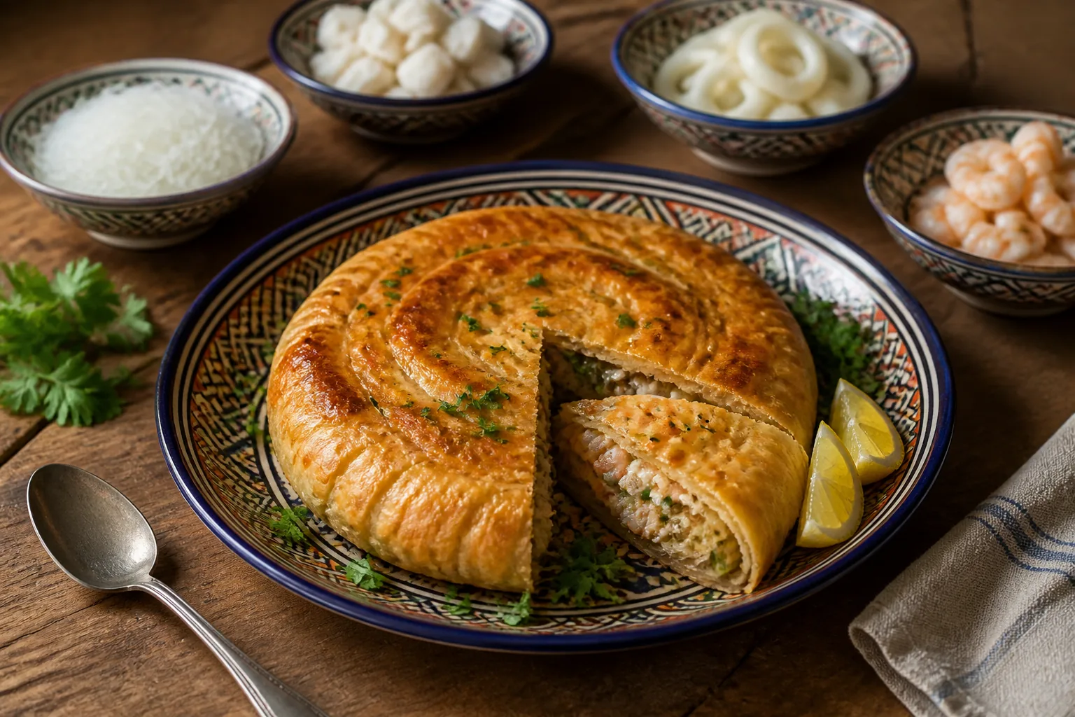Pastilla di frutti di mare — marocchino — ChefSnap