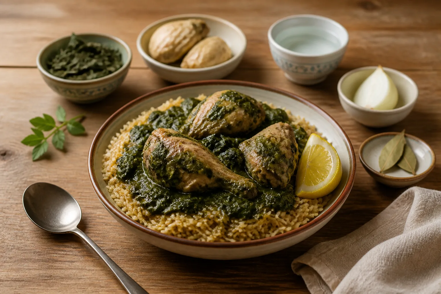 ملوخية فلسطينية — فلسطيني — ChefSnap