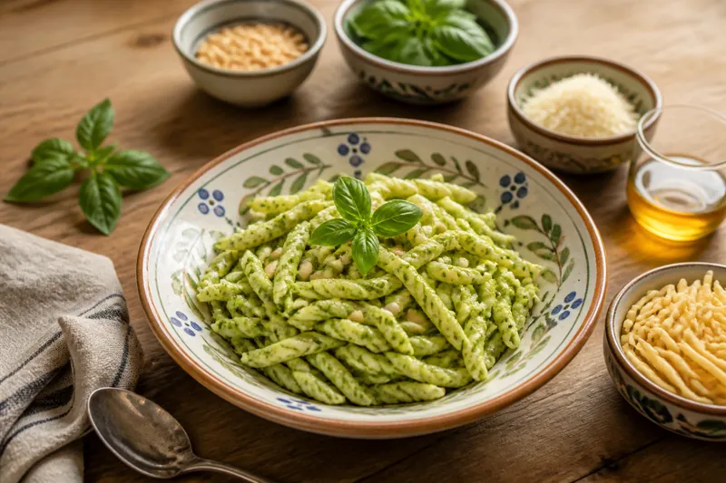 Basil Pesto with Trofie — Pasta — ChefSnap