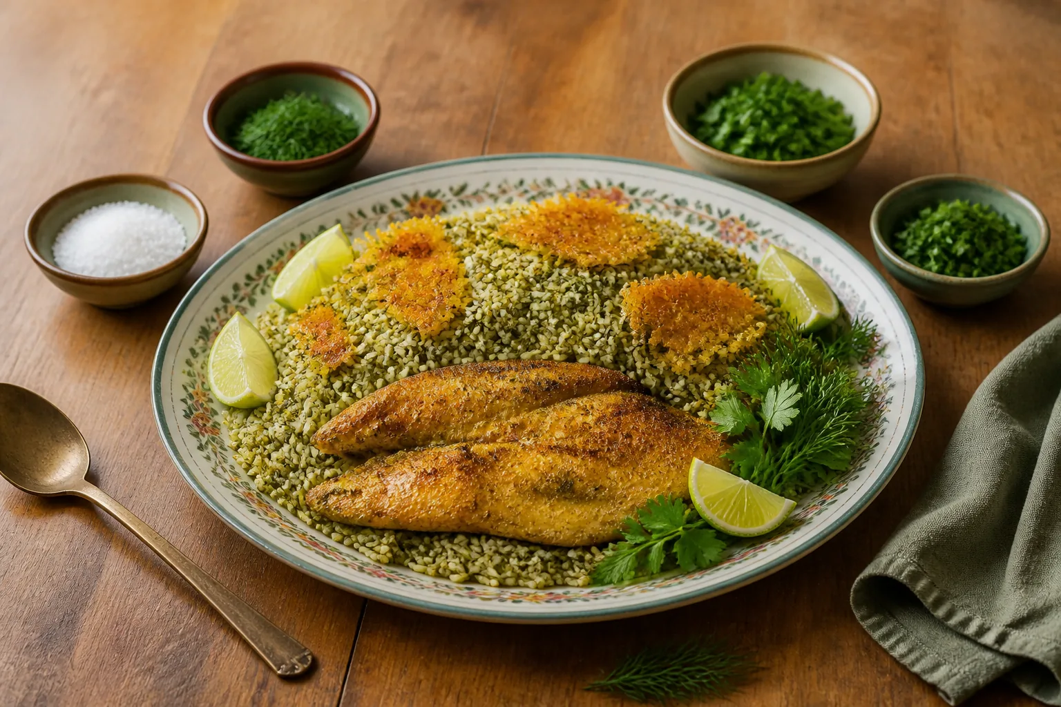 Sabzi Polo ba Mahi — persiano — ChefSnap