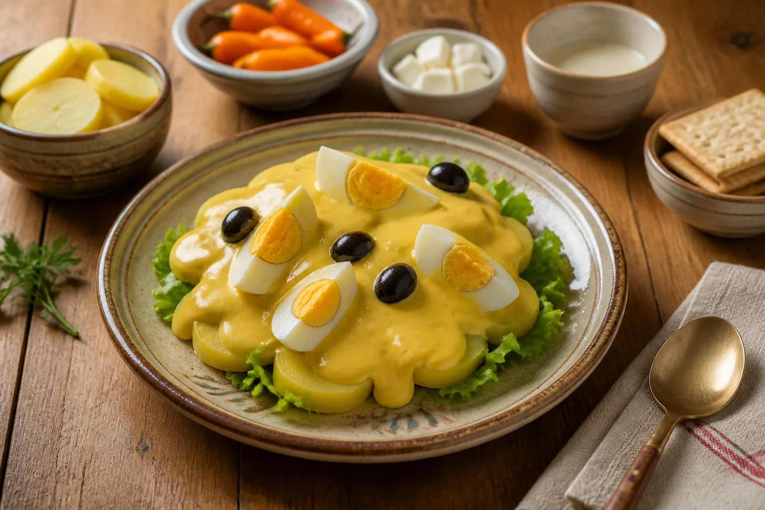 パパ・ア・ラ・ワンカイーナ — ペルー料理 — ChefSnap
