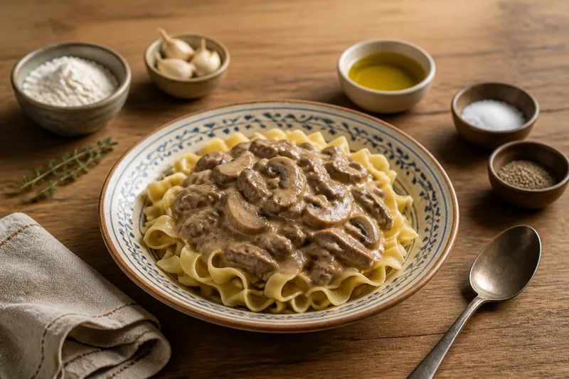 Classic Beef Stroganoff — Russian — ChefSnap