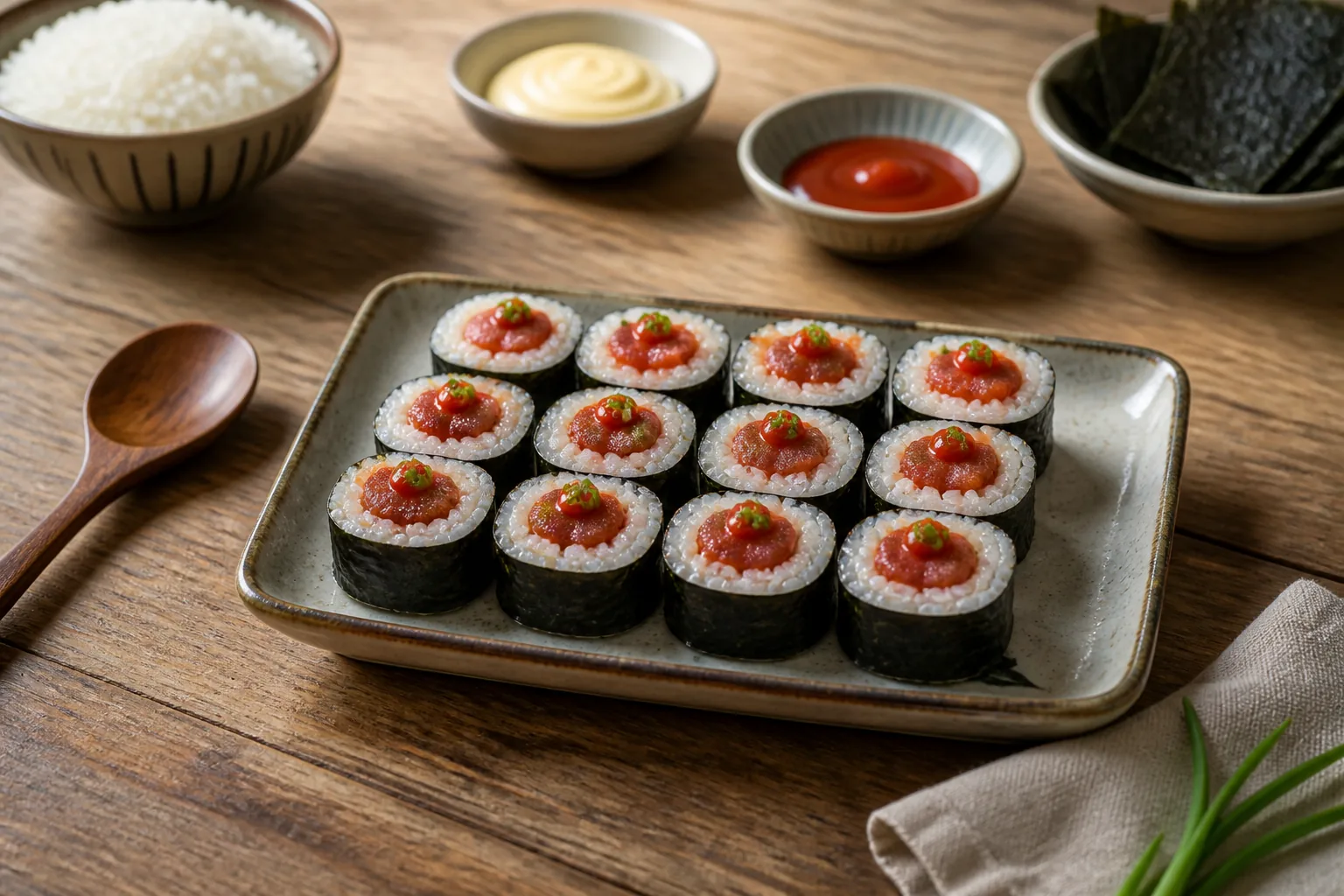 Scharfe Thunfisch-Rolle — Sushi — ChefSnap