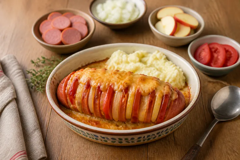 Falukorv i ugn — Swedish — ChefSnap