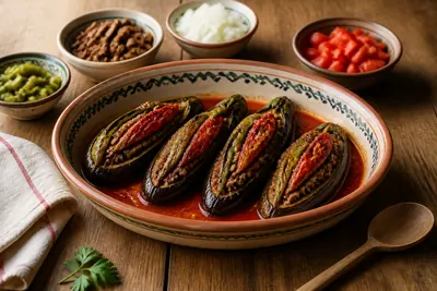 Karnıyarık (Gevulde aubergine) — Turkse — ChefSnap