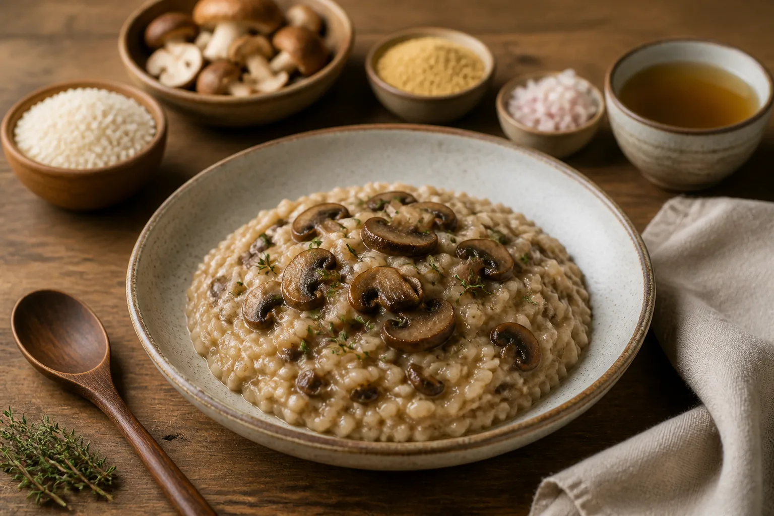 Risotto ai Funghi Selvatici Cremoso — vegano — ChefSnap