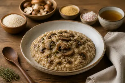 ريزوتو الفطر البري الكريمي — أطعمة النباتية — ChefSnap