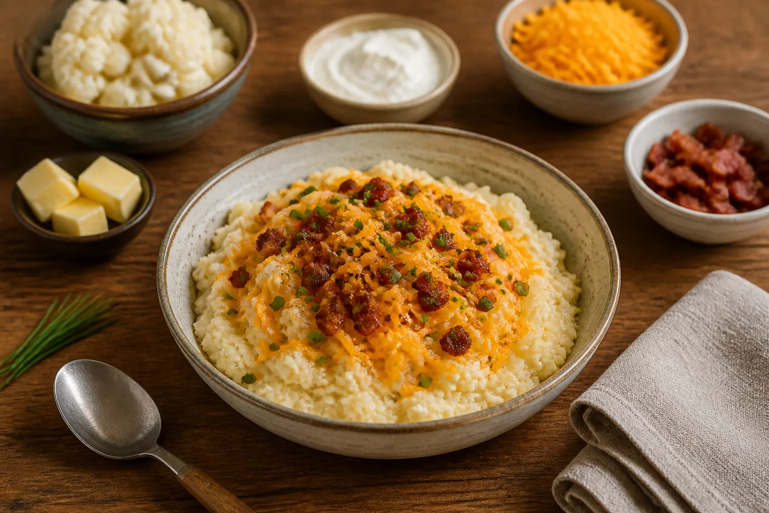 Gevulde bloemkoolpuree — keto — ChefSnap