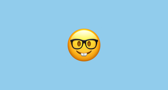 nerd face emoji