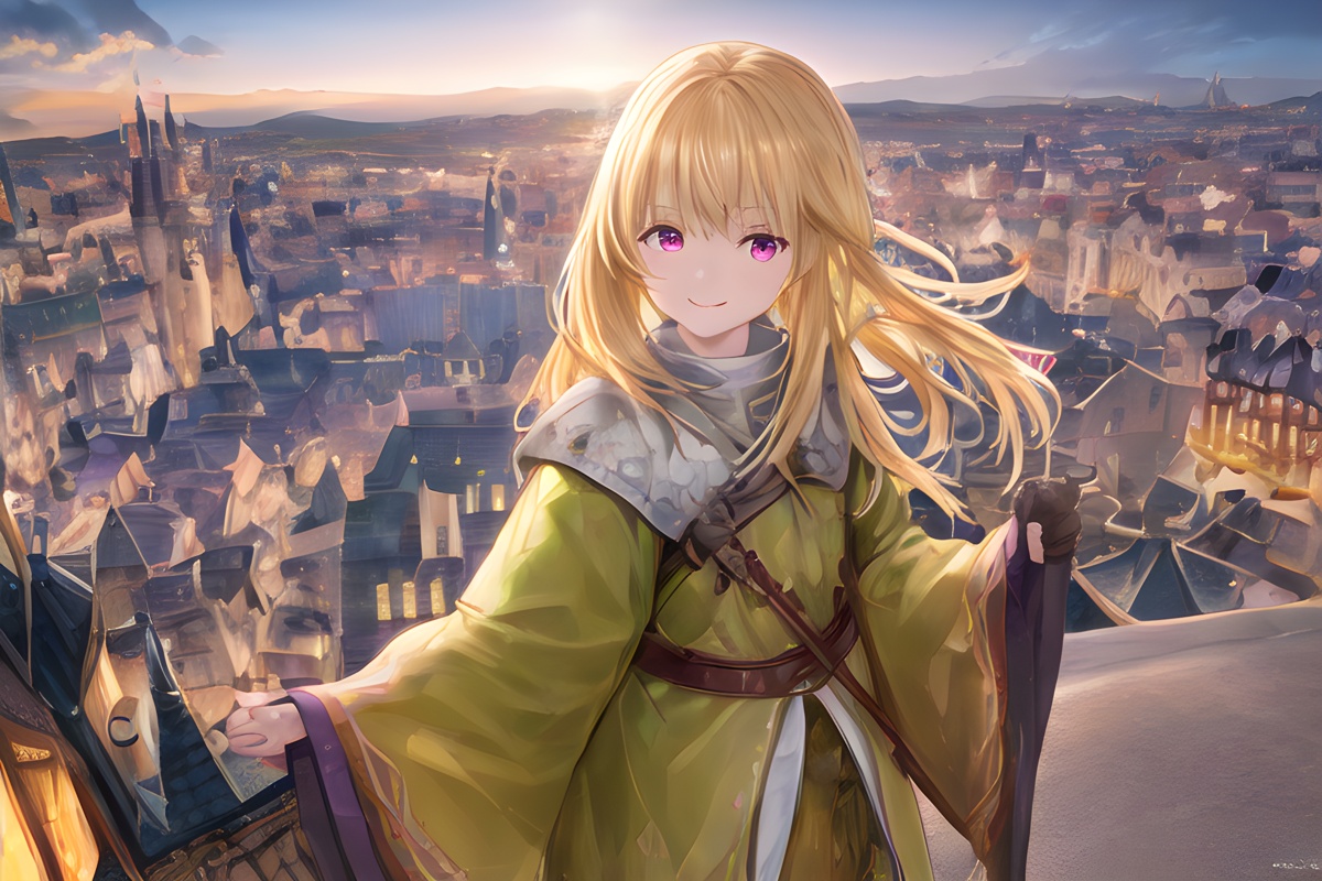 旅人を迎える黄昏 Chichi Pui ちちぷい Aiイラスト専用の投稿サイト